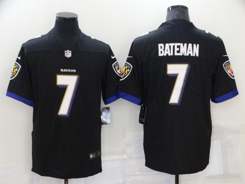 Men Baltimore Ravens 7 Bateman Black 2022 Nike Limited Vapor Untouchable NFL Jersey